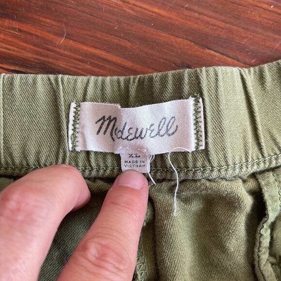 Madewell elastic waist pull on flat front shorts sz XL - Picture 4 of 6